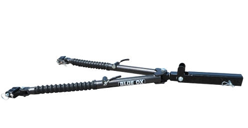 image of a blue ox towing bar