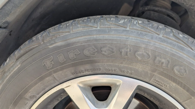Tired damage from towing fail image