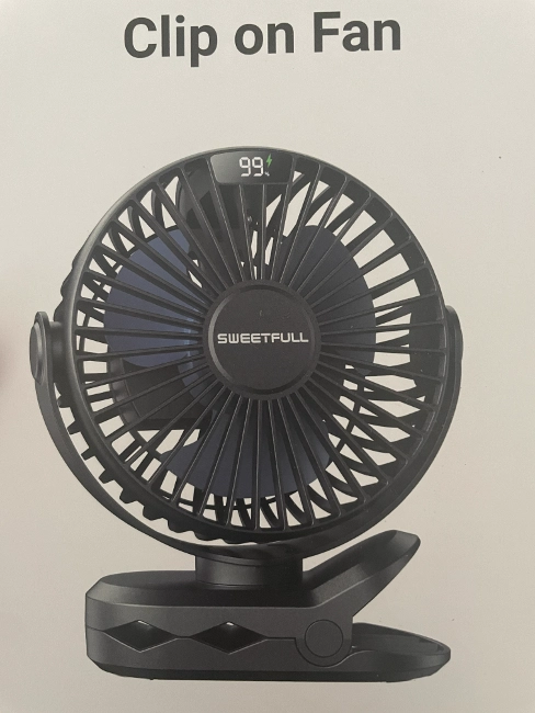 photo of a clip on fan